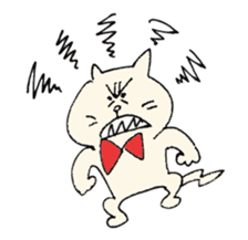 Mr. bow tie cat sticker #5921807