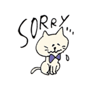 Mr. bow tie cat sticker #5921815