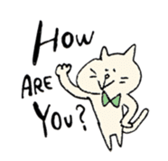 Mr. bow tie cat sticker #5921817