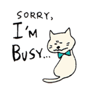 Mr. bow tie cat sticker #5921823