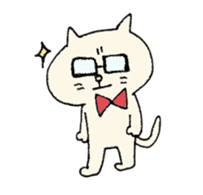 Mr. bow tie cat sticker #5921825