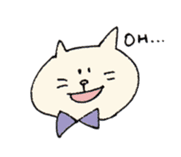 Mr. bow tie cat sticker #5921827