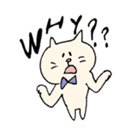 Mr. bow tie cat sticker #5921834