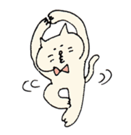 Mr. bow tie cat sticker #5921835