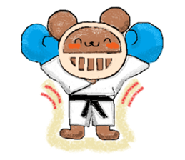 Karate bear  English edition sticker #5921874