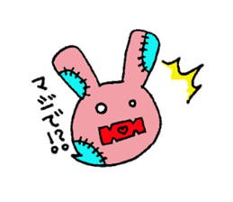 Rabbit monster 2 sticker #5922069