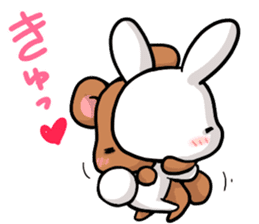 Always together Rabbit & Bear's love2 sticker #5922321