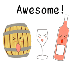 wine and wine's friends (ENGLISH ver.) sticker #5922361