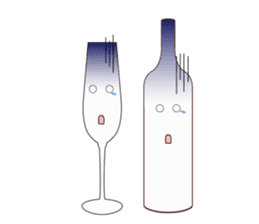 wine and wine's friends (ENGLISH ver.) sticker #5922370