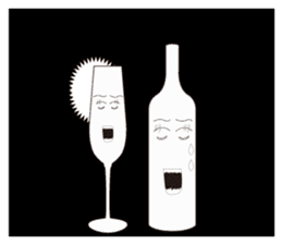 wine and wine's friends (ENGLISH ver.) sticker #5922371