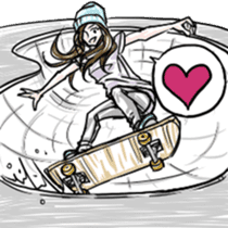 Skateboarder's sticker sticker #5923257