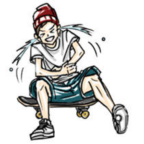 Skateboarder's sticker sticker #5923263