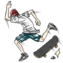 Skateboarder's sticker sticker #5923273