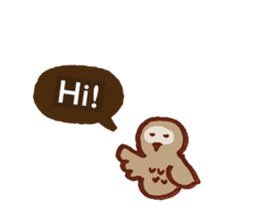 Chocolate Owl sticker #5923366