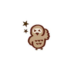 Chocolate Owl sticker #5923370