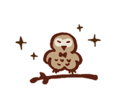 Chocolate Owl sticker #5923375