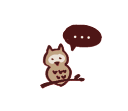 Chocolate Owl sticker #5923379