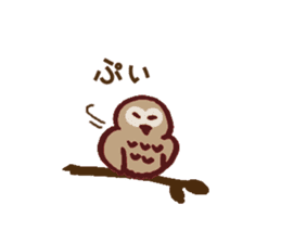 Chocolate Owl sticker #5923388