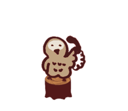 Chocolate Owl sticker #5923393