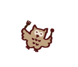 Chocolate Owl sticker #5923394