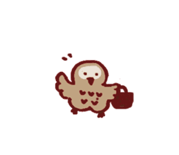 Chocolate Owl sticker #5923399