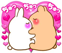 Rabbit and bear Love sticker sticker #5924170