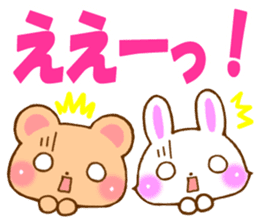 Rabbit and bear Love sticker sticker #5924199