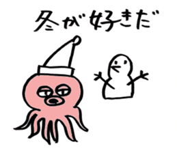 squid or octopus sticker #5924231