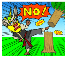 legendary karate fighter, Goat hermit2 sticker #5924445