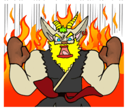 legendary karate fighter, Goat hermit2 sticker #5924451
