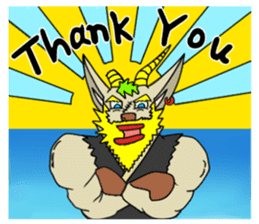 legendary karate fighter, Goat hermit2 sticker #5924457