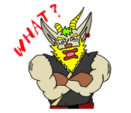 legendary karate fighter, Goat hermit2 sticker #5924459