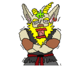 legendary karate fighter, Goat hermit2 sticker #5924465