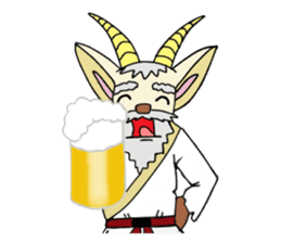 legendary karate fighter, Goat hermit2 sticker #5924466