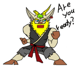 legendary karate fighter, Goat hermit2 sticker #5924475