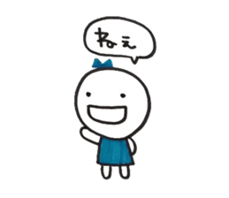 Ribbon girl Uzachara ver sticker #5924524