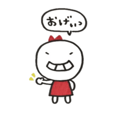 Ribbon girl Uzachara ver sticker #5924531