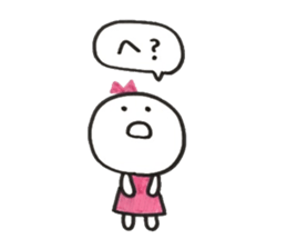 Ribbon girl Uzachara ver sticker #5924534