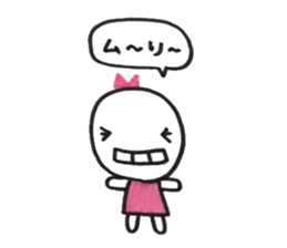 Ribbon girl Uzachara ver sticker #5924546