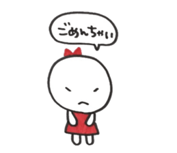 Ribbon girl Uzachara ver sticker #5924549