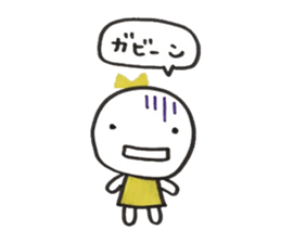 Ribbon girl Uzachara ver sticker #5924550