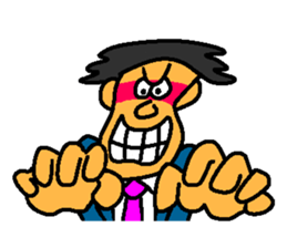 Businessman in blue suit sticker #5925260