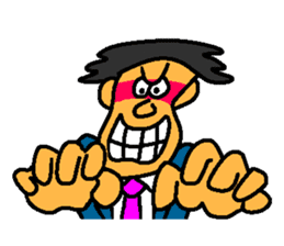 Businessman in blue suit sticker #5925260