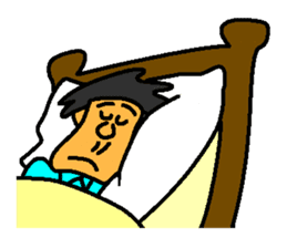 Businessman in blue suit sticker #5925264