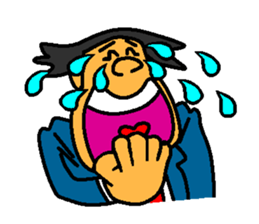 Businessman in blue suit sticker #5925268