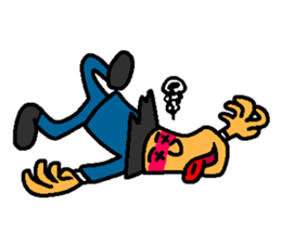 Businessman in blue suit sticker #5925271