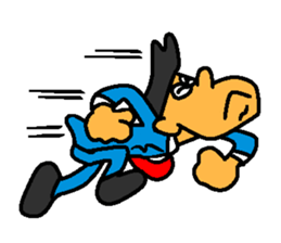 Businessman in blue suit sticker #5925279