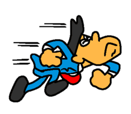 Businessman in blue suit sticker #5925279