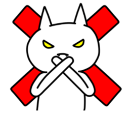 WhiteColorCat sticker #5925485