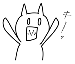 WhiteColorCat sticker #5925495